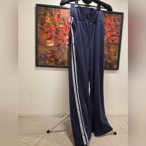 Blue Halara High Rise Wide Leg Pants Size Large